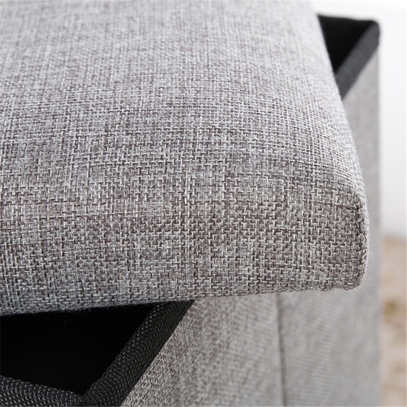 Ottoman Storage Box Folding Stool