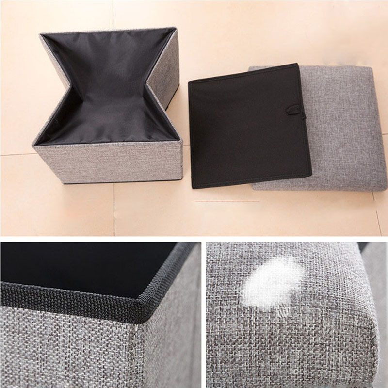 Ottoman Storage Box Folding Stool
