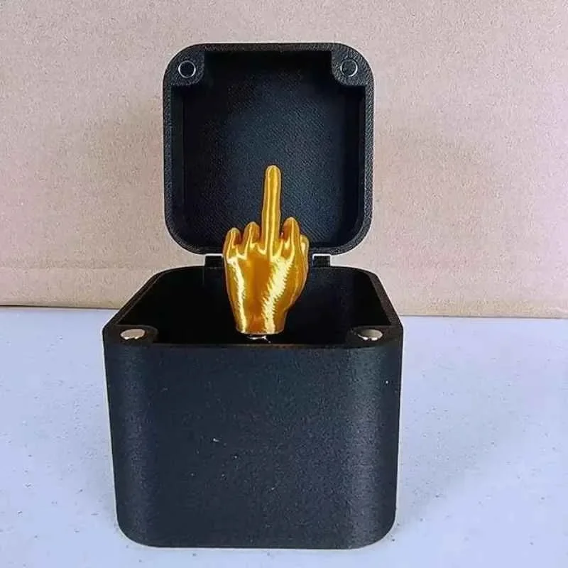 Out of the box pop-up Middle Finger Gift Box Creative Desk Home Decor Gifts Middle Finger Novelty Christmas Funny Prank Out of the box pop-up Middle Finger Gift Box Creative Desk Home Decor Gifts Middle Finger Novelty Christmas Funny Prank