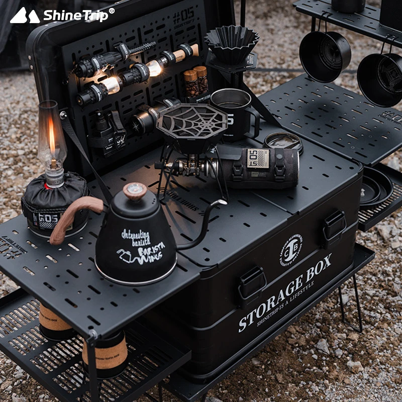 Outdoor 05 Series Aluminium Coffee Case Set Camping IGT Aluminium Case Lightweight Modular Combination Accessories