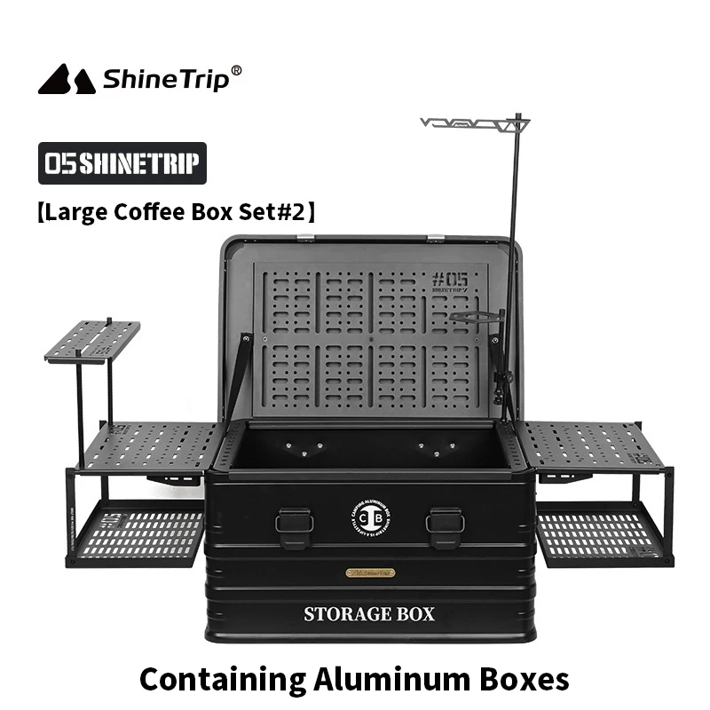 Outdoor 05 Series Aluminium Coffee Case Set Camping IGT Aluminium Case Lightweight Modular Combination Accessories