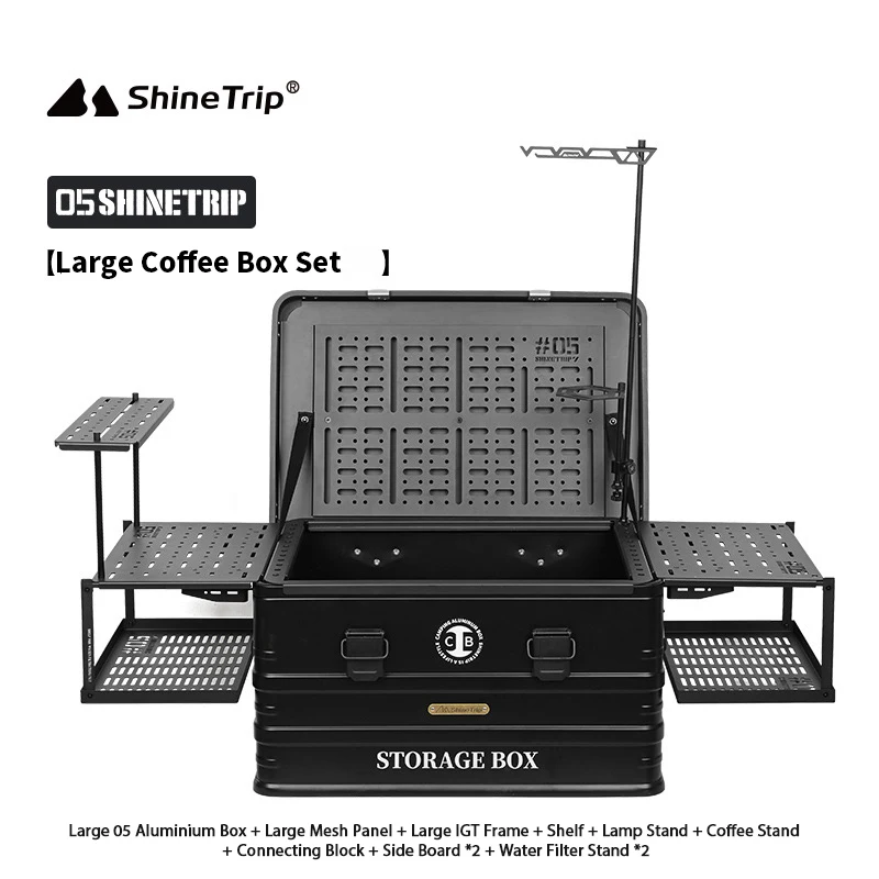 Outdoor 05 Series Aluminium Coffee Case Set Camping IGT Aluminium Case Lightweight Modular Combination Accessories
