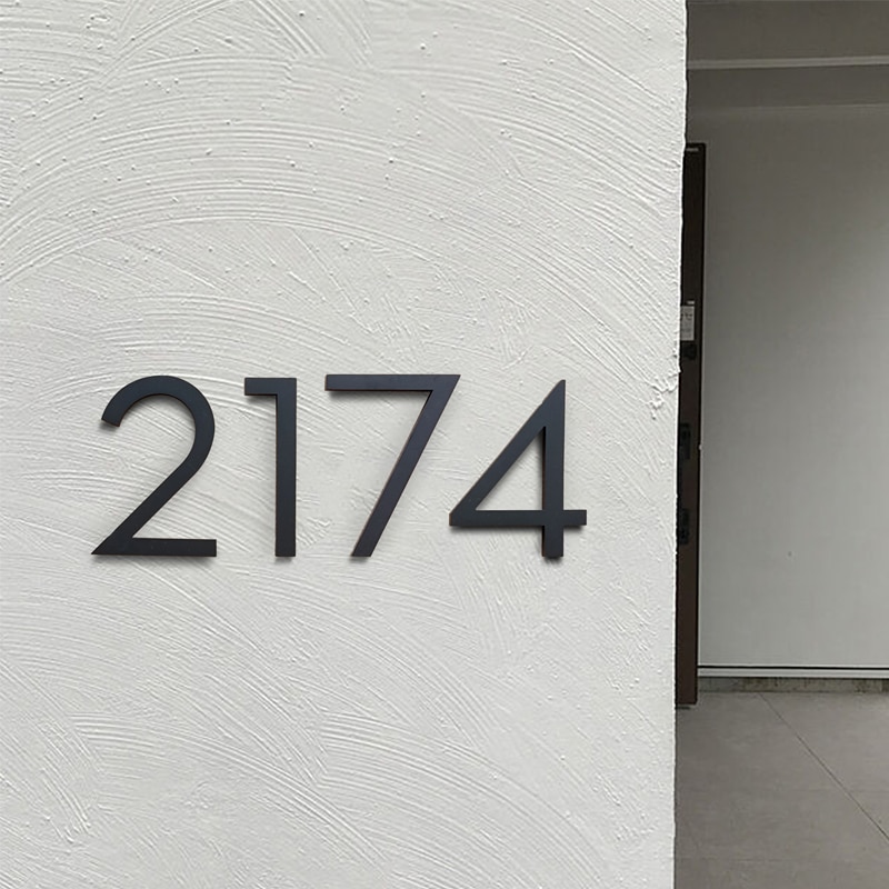 Outdoor Aluminum House Number