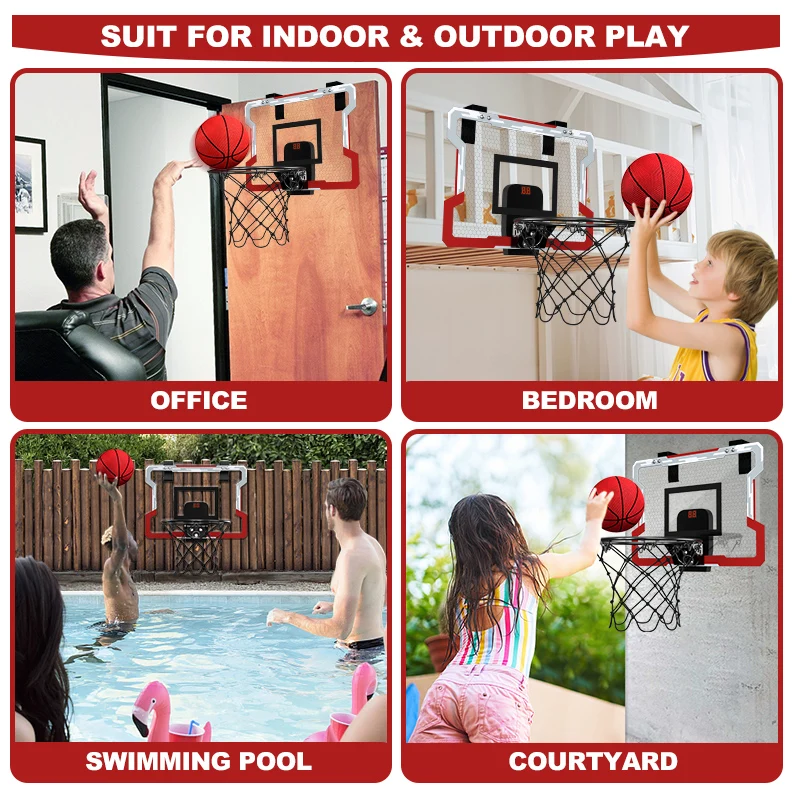Outdoor Basketball Hoop for Kids Indoor Basketball Hoops Mini Basketball Hoop with 3 Balls Outdoor Basketball Hoop for Kids Indoor Basketball Hoops Mini Basketball Hoop with 3 Balls