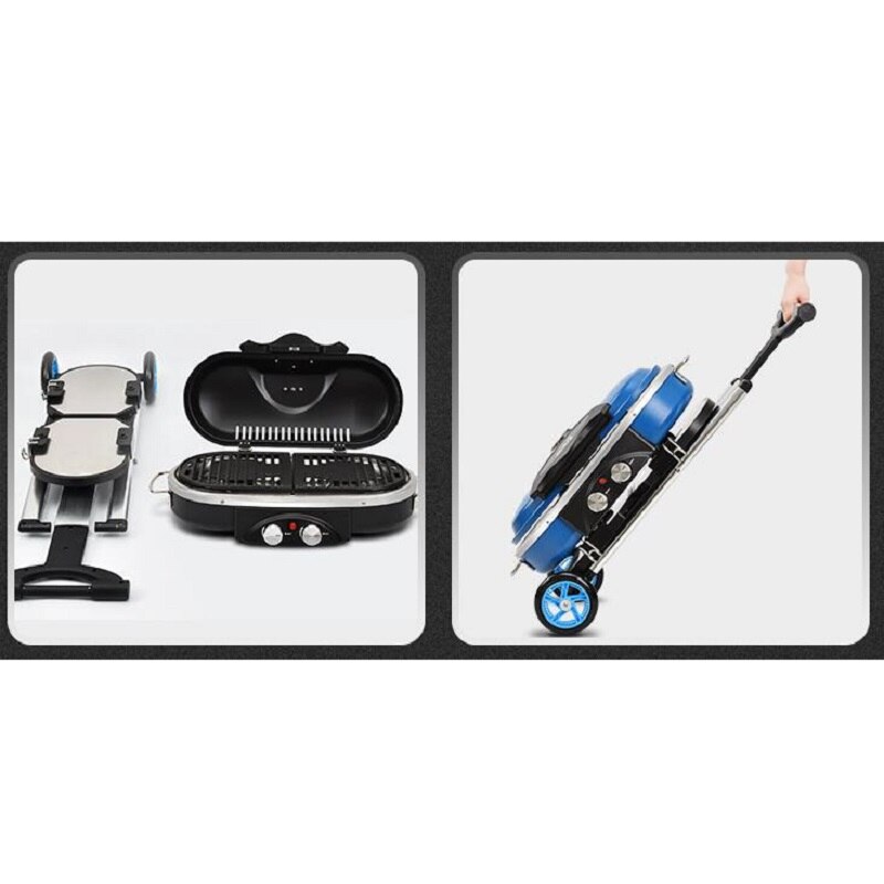 Outdoor BBQ Trolley Gas Grill