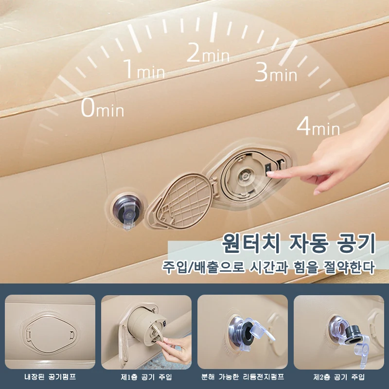 Outdoor Bed Air Cushion Nap Bed Heightening Thickening Air Mattress Inflatable Bed Home Single Air Mattress Double Outdoor Bed Air Cushion Nap Bed Heightening Thickening Air Mattress Inflatable Bed Home Single Air Mattress Double