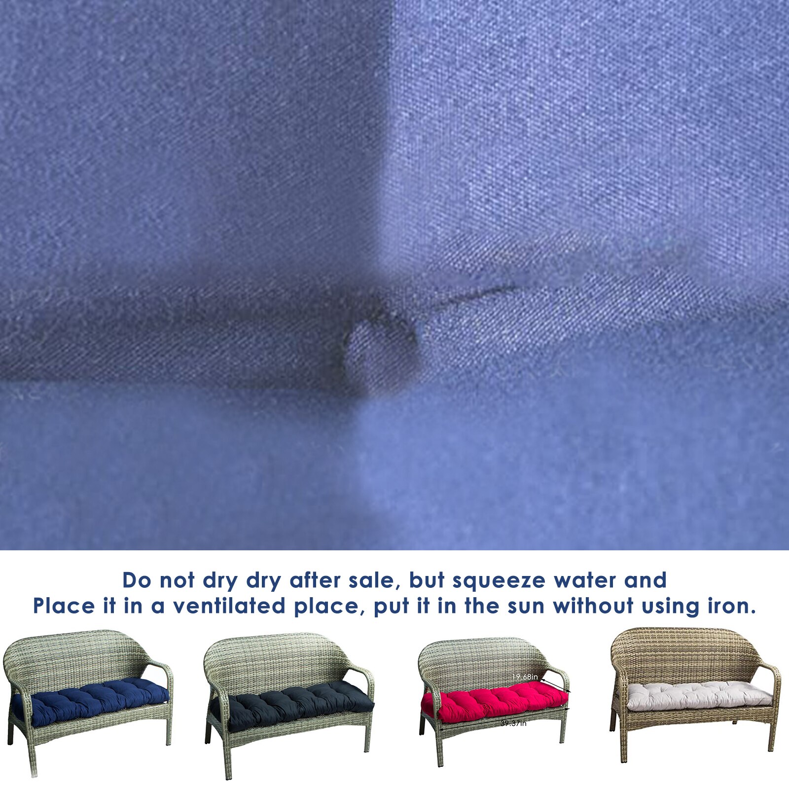 Outdoor Bench Pad Soft Cushion