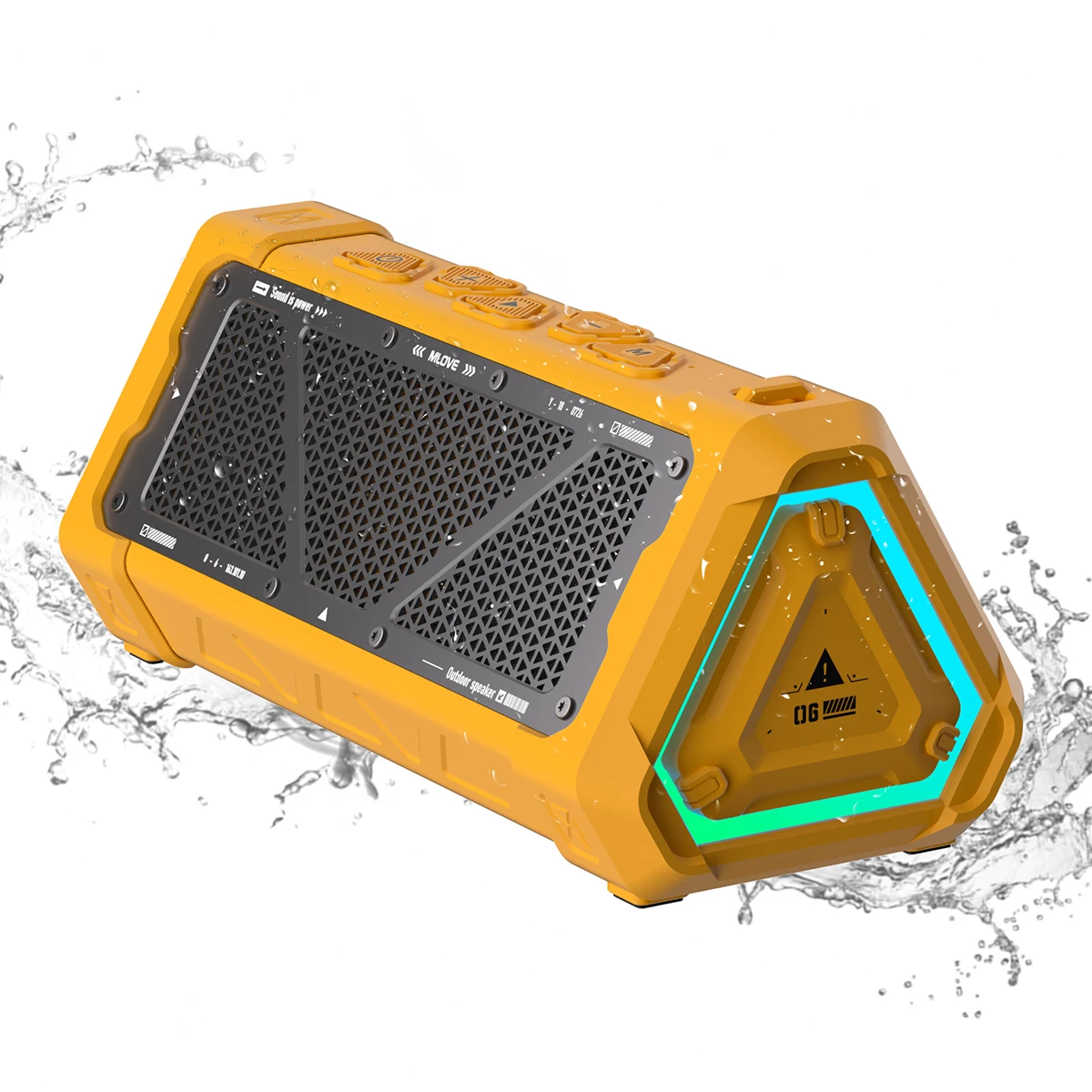 Outdoor Bluetooth Speaker, 40W Output Power Bluetooth 5.3 Speaker ,Stereo Sound IPX7 Waterproof,Micro SD Card,RGB Light Outdoor Bluetooth Speaker, 40W Output Power Bluetooth 5.3 Speaker ,Stereo Sound IPX7 Waterproof,Micro SD Card,RGB Light