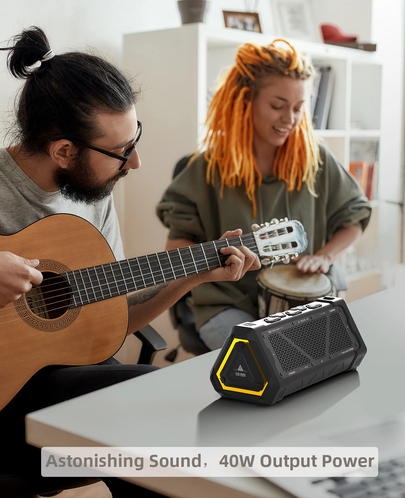 Outdoor Bluetooth Speaker, 40W Output Power Bluetooth 5.3 Speaker ,Stereo Sound IPX7 Waterproof,Micro SD Card,RGB Light Outdoor Bluetooth Speaker, 40W Output Power Bluetooth 5.3 Speaker ,Stereo Sound IPX7 Waterproof,Micro SD Card,RGB Light