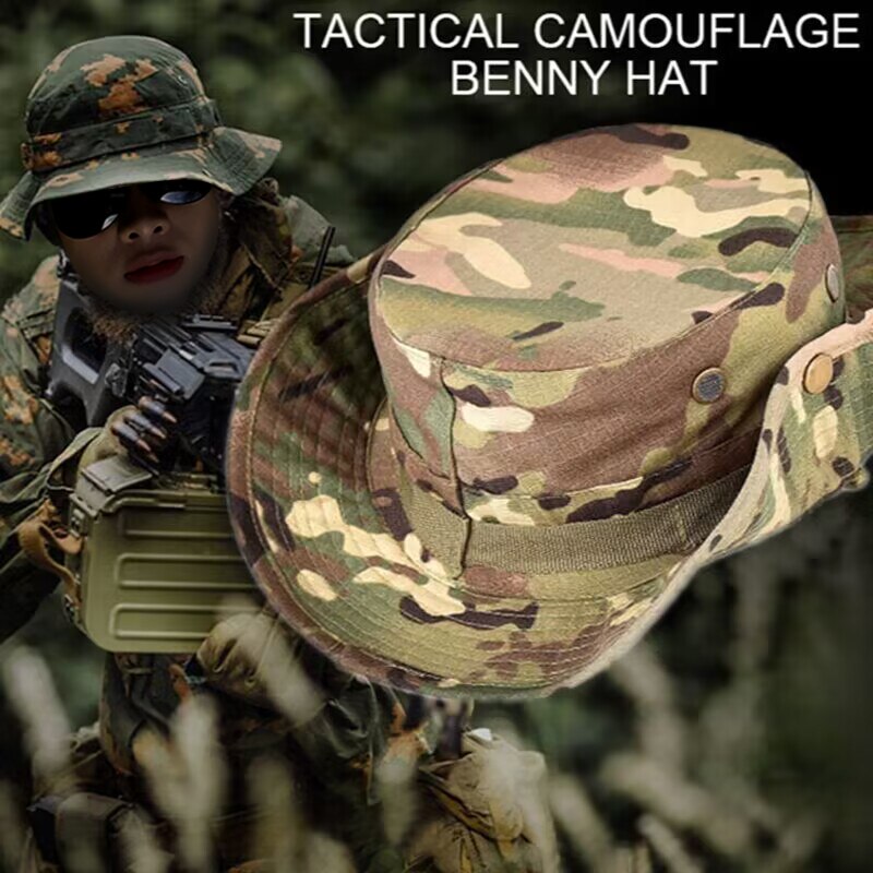 Outdoor Camouflage Fisherman Hat Tactical Training Expansion Breathable Military Training Camping Sunscreen Hat Outdoor Camouflage Fisherman Hat Tactical Training Expansion Breathable Military Training Camping Sunscreen Hat