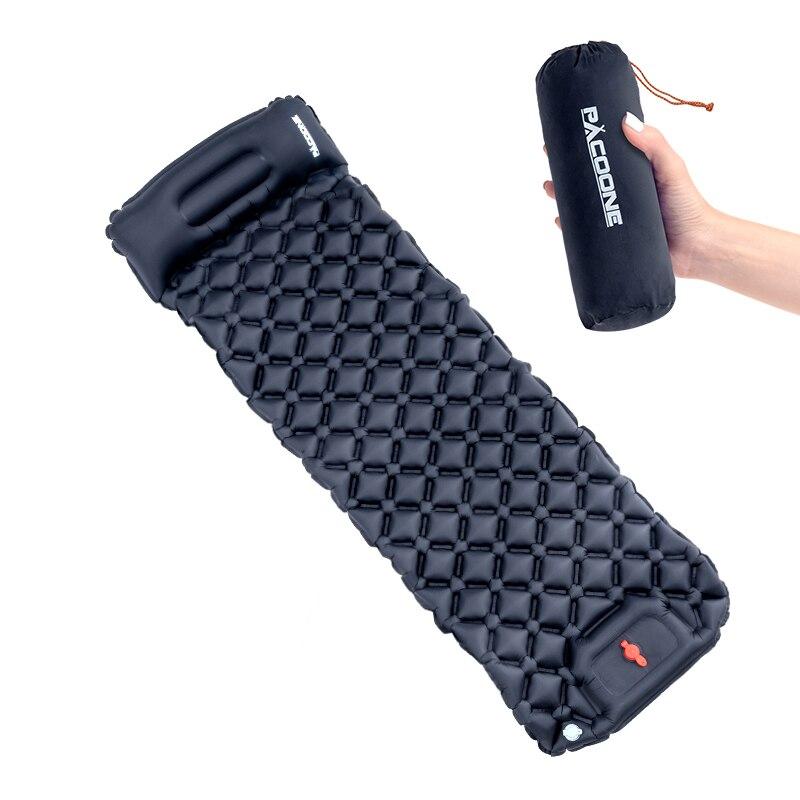 Outdoor Camping Inflatable Mattress Sleeping Pad With Pillows Ultralight Air Mat Built In Inflator Pump Hiking Outdoor Camping Inflatable Mattress Sleeping Pad With Pillows Ultralight Air Mat Built In Inflator Pump Hiking