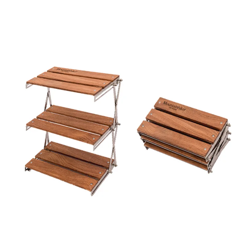 Outdoor Camping Rack Portable Three-tier Rack Easy To Carry Foldable Picnic Camping Barbecue Folding Table Outdoor Camping Rack Portable Three-tier Rack Easy To Carry Foldable Picnic Camping Barbecue Folding Table