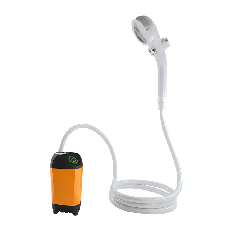 Outdoor Camping Shower IPX7 Waterproof with Digital Display Portable Electric Shower Pump for Hiking Travel Beach Pet
