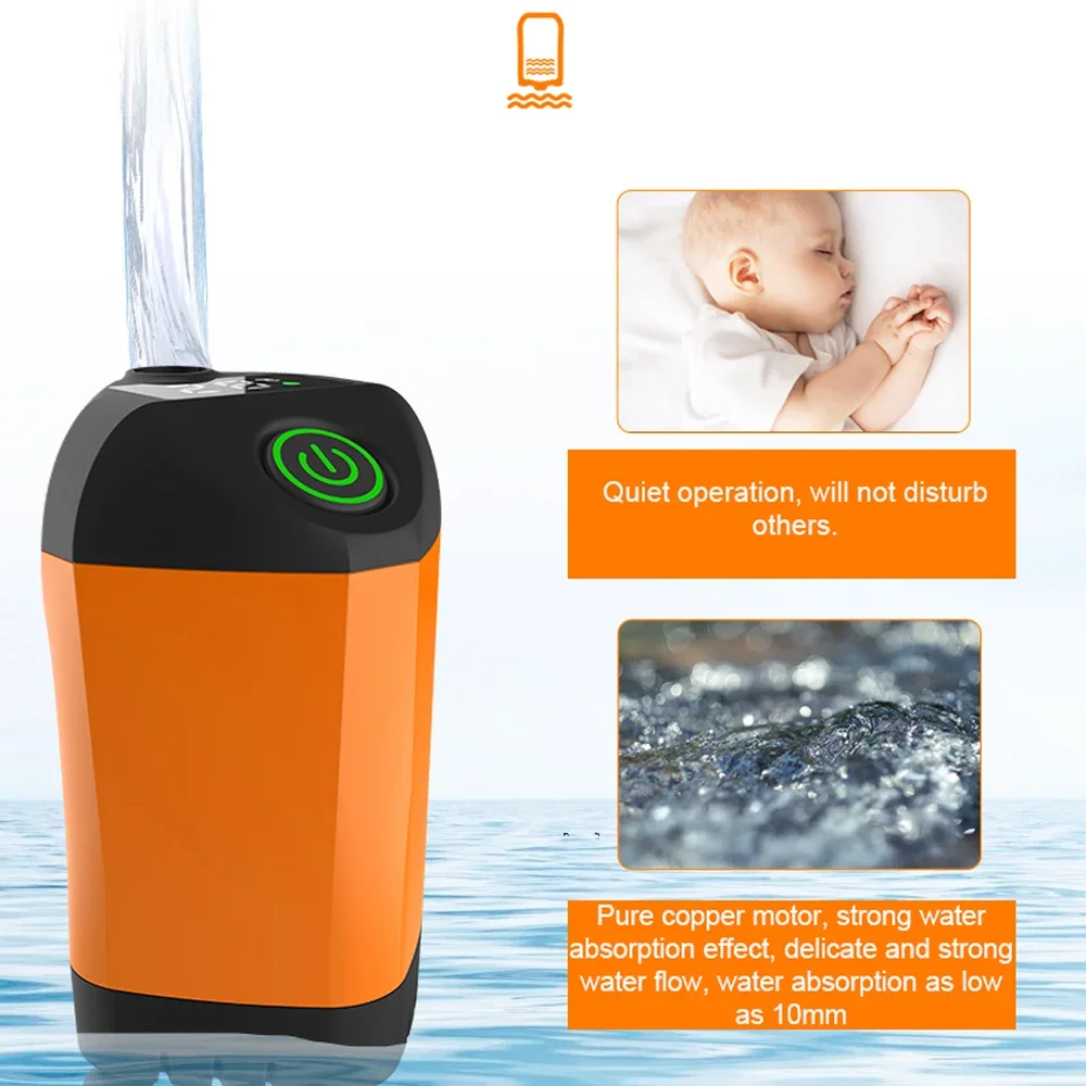 Outdoor Camping Shower IPX7 Waterproof with Digital Display Portable Electric Shower Pump for Hiking Travel Beach Pet