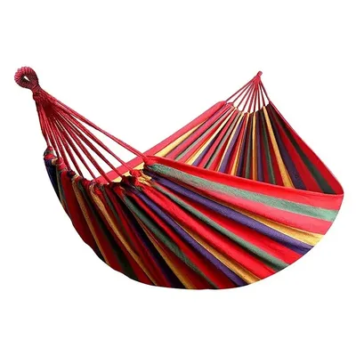 Outdoor Canvas Hammock Camping Swing Hammock with Tree Ropes Load-bearing Up to 200kg Perfect for Garden Patio Backyard Outdoor Canvas Hammock Camping Swing Hammock with Tree Ropes Load-bearing Up to 200kg Perfect for Garden Patio Backyard
