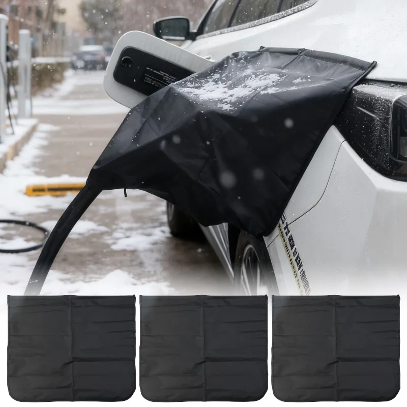 Outdoor Charging Gun Waterproof Dustproof Auto Rain Snow Cover Accessories Universal Electric Car Energy Charging Rain