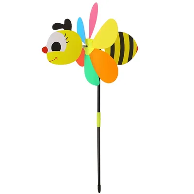 Outdoor Colorful Bee Wind Spinner Outdoor Colorful Bee Wind Spinner