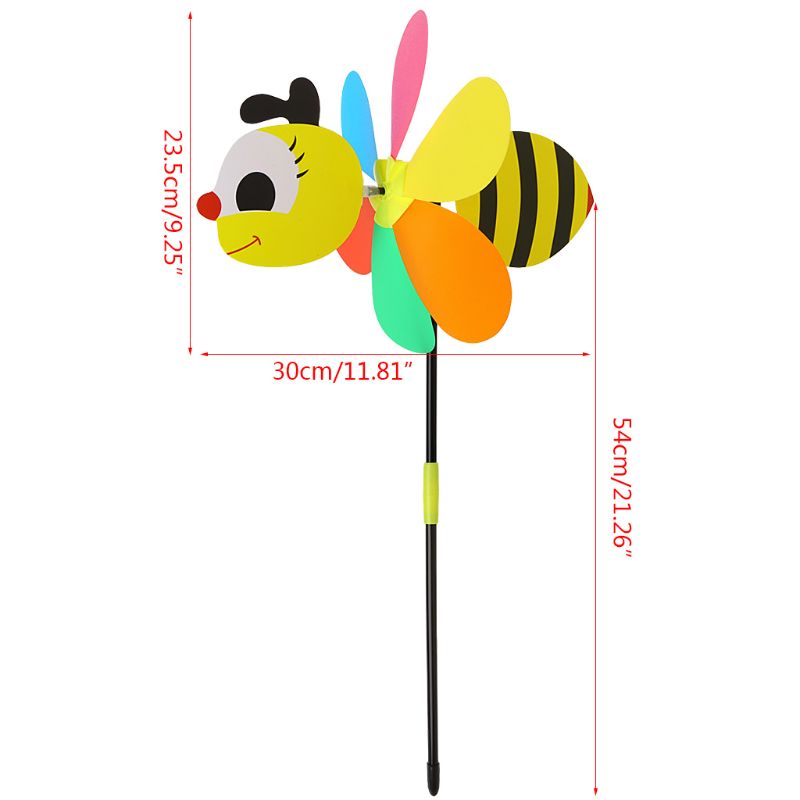 Outdoor Colorful Bee Wind Spinner Outdoor Colorful Bee Wind Spinner