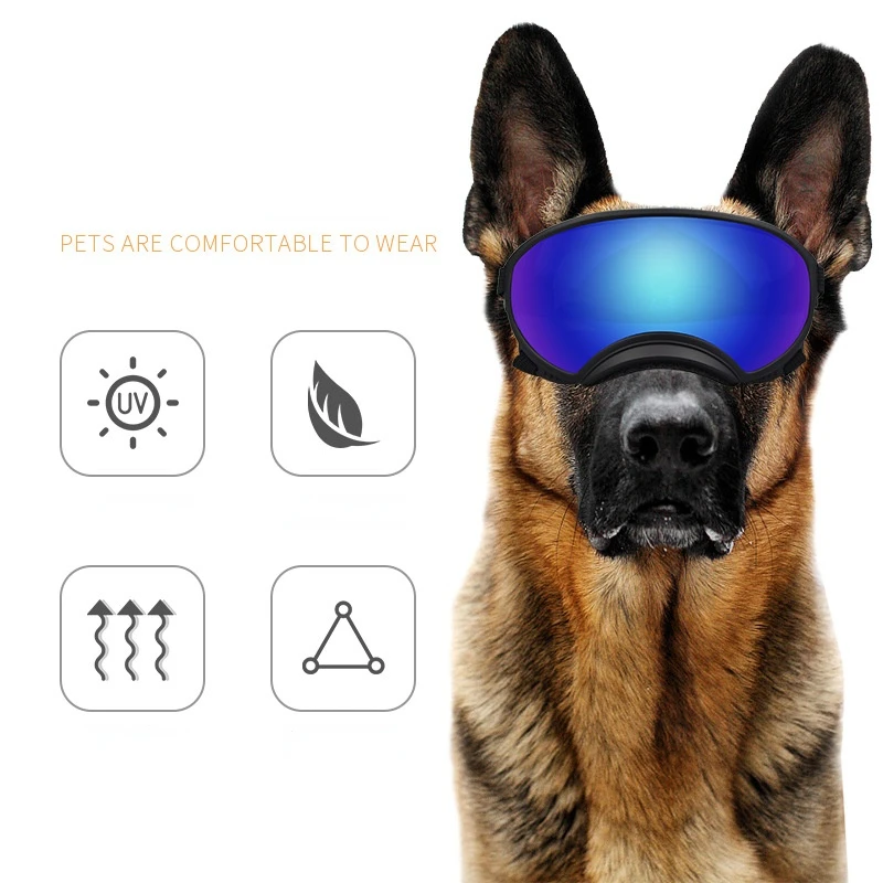 Outdoor Dog Pet Glasses Dog Fashion Sports Sunglasses Adjustable Strap for Travel Skiing and Anti-FogPet Goggles Outdoor Dog Pet Glasses Dog Fashion Sports Sunglasses Adjustable Strap for Travel Skiing and Anti-FogPet Goggles