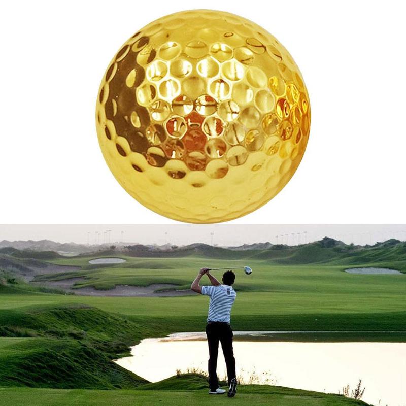 Outdoor Fancy Gold Golf Ball