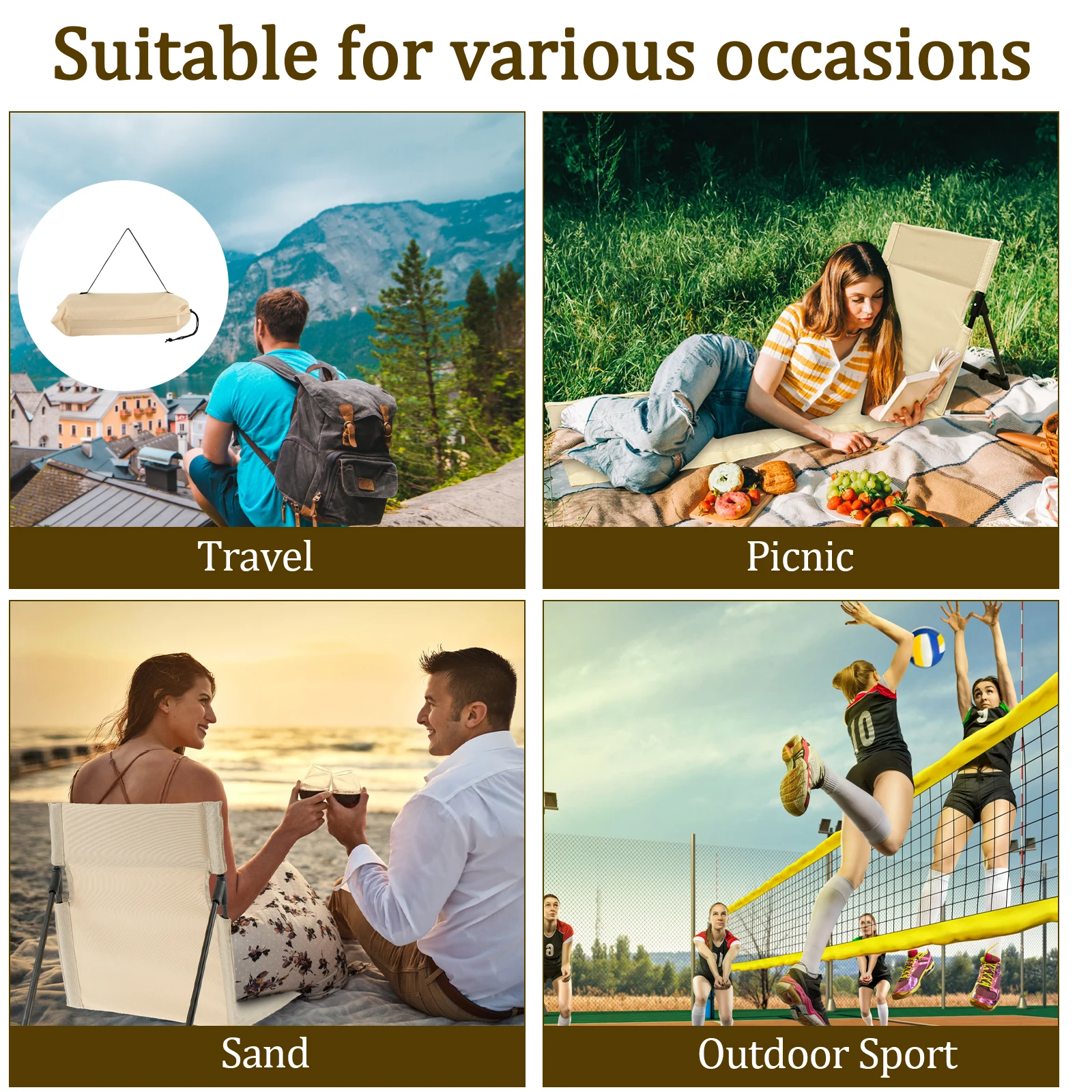 Outdoor Foldable Camping Chair Oxford Cloth Camping Floor Chair Garden Park Single Lazy Chair Backrest Cushion Picnic Outdoor Foldable Camping Chair Oxford Cloth Camping Floor Chair Garden Park Single Lazy Chair Backrest Cushion Picnic