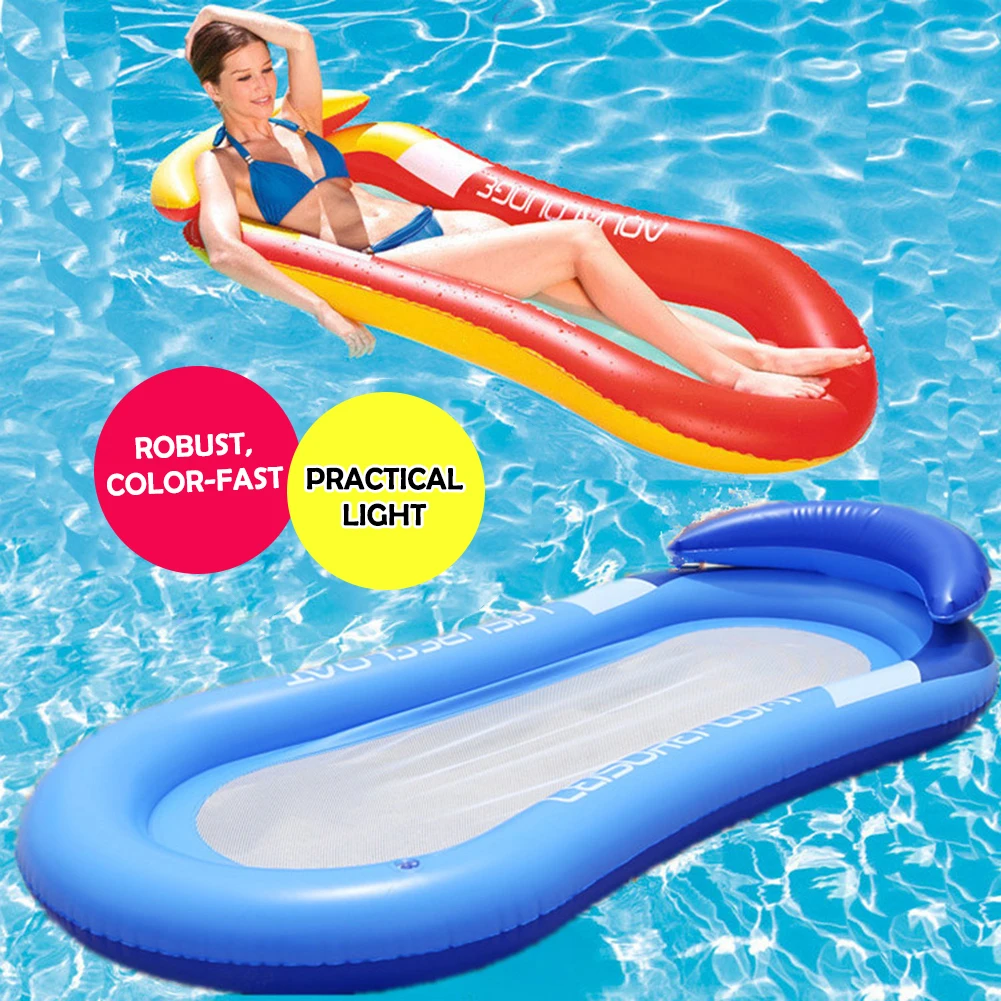 Outdoor Foldable Water Hammock Inflatable Floating Swimming Pool Mattress Party Lounge Bed Beach Sports Recliner Outdoor Foldable Water Hammock Inflatable Floating Swimming Pool Mattress Party Lounge Bed Beach Sports Recliner
