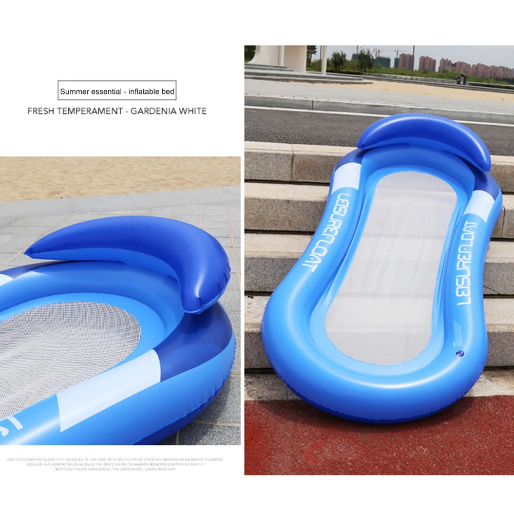 Outdoor Foldable Water Hammock Inflatable Floating Swimming Pool Mattress Party Lounge Bed Beach Sports Recliner Outdoor Foldable Water Hammock Inflatable Floating Swimming Pool Mattress Party Lounge Bed Beach Sports Recliner