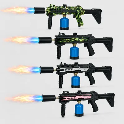 Outdoor Garden Tools BBQ Handheld Large Caliber Fierce Fire Spray Gun Card Portable Fire Gun Smoking Accessories