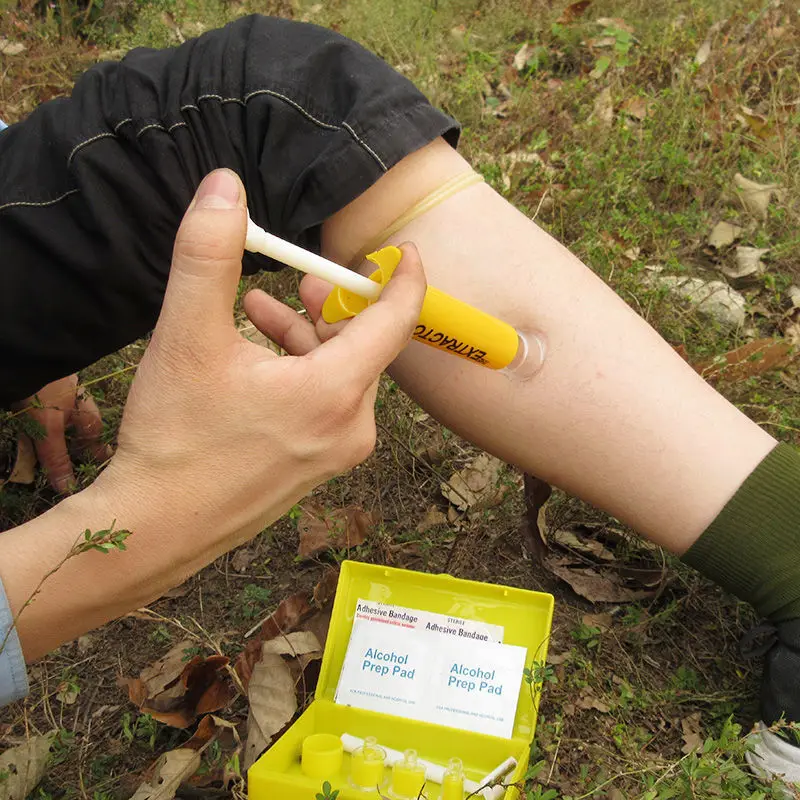 Outdoor Insect Snake Bite Vacuum Venom Extractor Wild Venomous Bee Bites Vacuum Detox Pump Survival Rescue Emergency