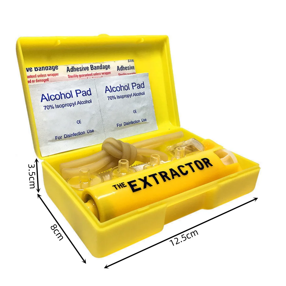 Outdoor Insect Snake Bite Vacuum Venom Extractor Wild Venomous Bee Bites Vacuum Detox Pump Survival Rescue Emergency