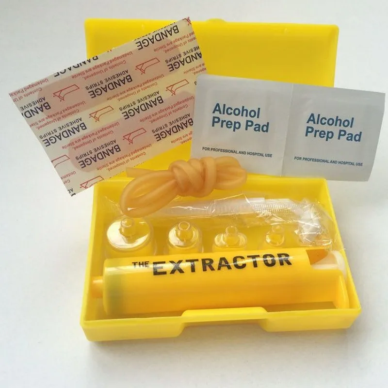 Outdoor Insect Snake Bite Vacuum Venom Extractor Wild Venomous Bee Bites Vacuum Detox Pump Survival Rescue Emergency