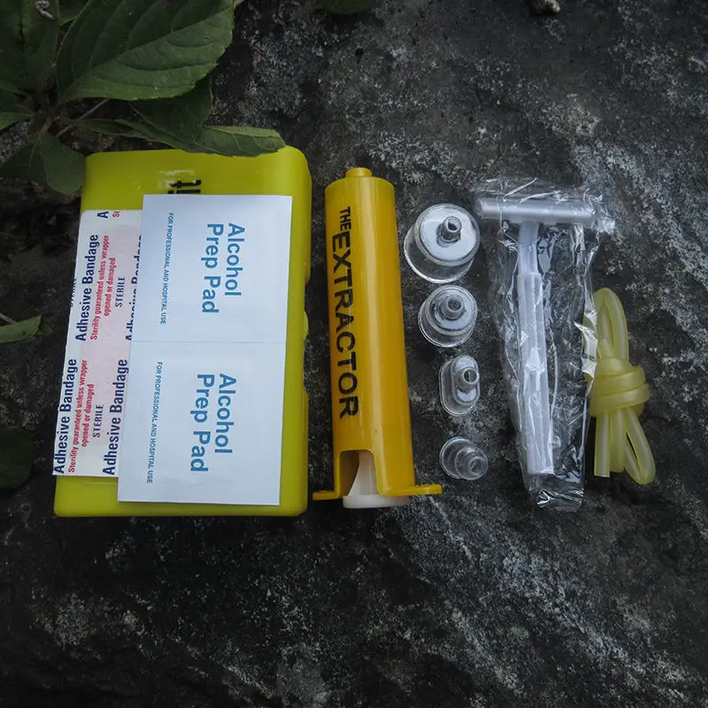Outdoor Insect Snake Bite Vacuum Venom Extractor Wild Venomous Bee Bites Vacuum Detox Pump Survival Rescue Emergency