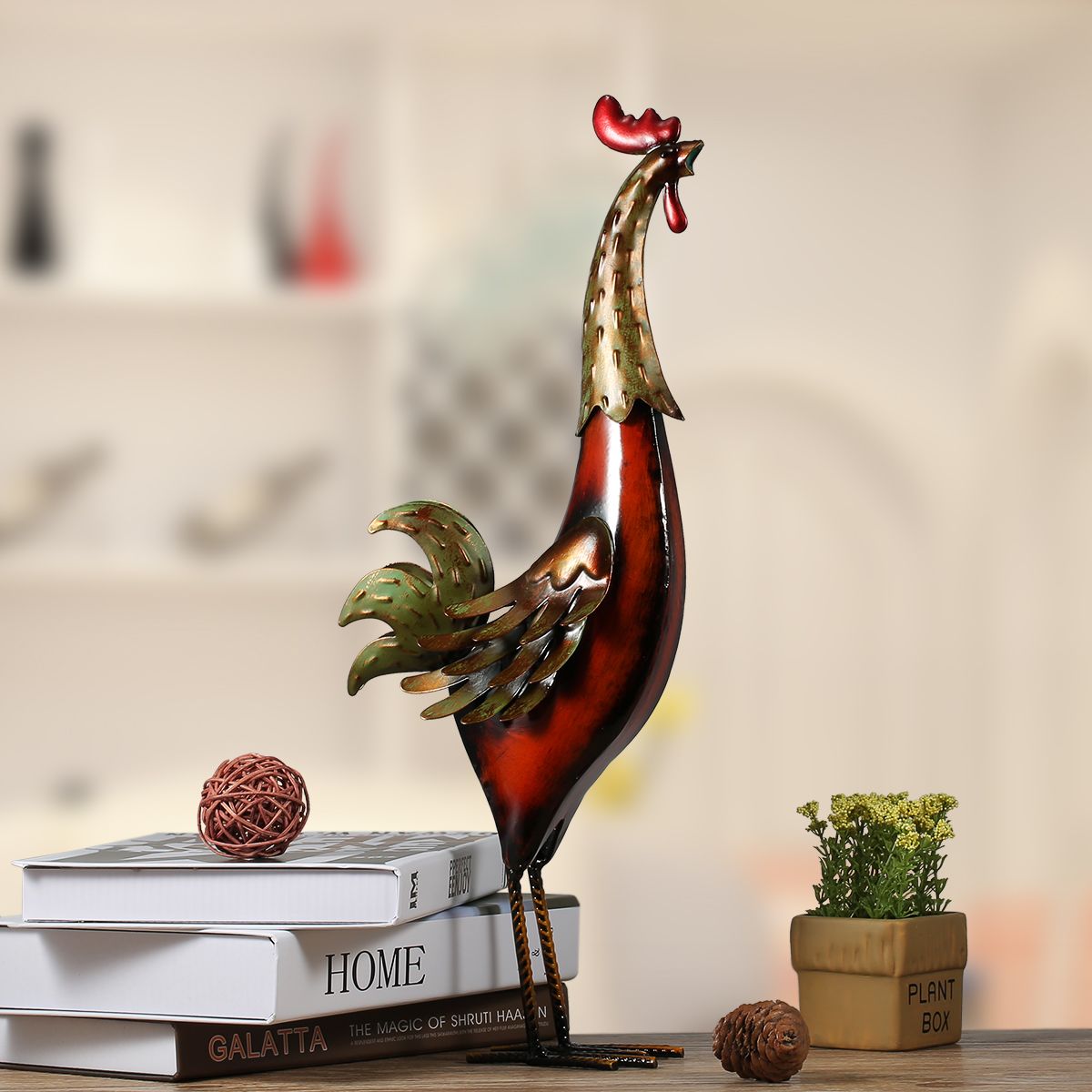 Outdoor Iron Rooster Garden Statue Outdoor Iron Rooster Garden Statue