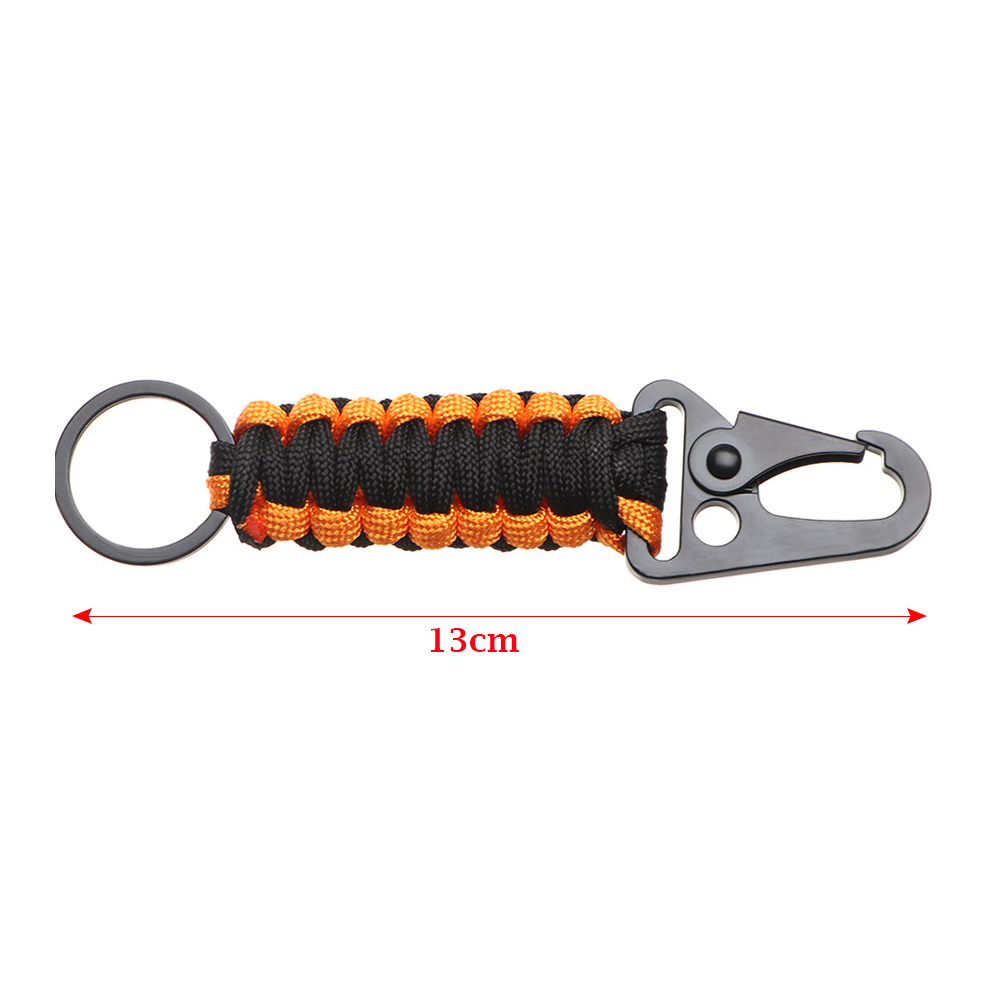Outdoor Keychain Ring Camping Carabiner Military Paracord Cord Rope Camping Survival Kit Emergency Knot Bottle Opener Outdoor Keychain Ring Camping Carabiner Military Paracord Cord Rope Camping Survival Kit Emergency Knot Bottle Opener