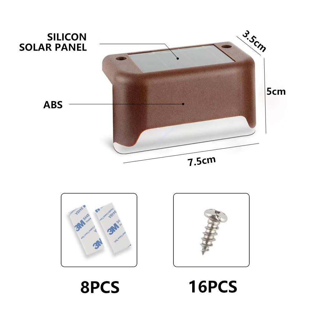 Outdoor LED Solar Deck Step Lights Outdoor LED Solar Deck Step Lights