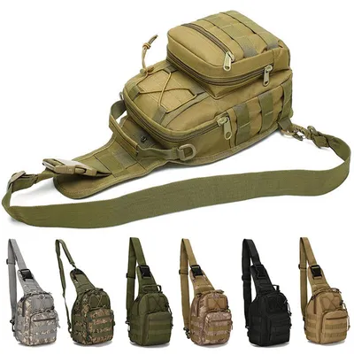 Outdoor Military Tactical Sling Sport Travel Chest Bag Shoulder Bag For Men Women Crossbody Bags Hiking Camping