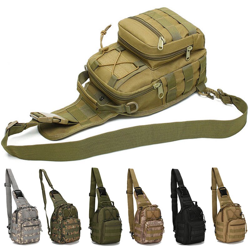 Outdoor Military Tactical Sling Sport Travel Chest Bag Shoulder Bag For Men Women Crossbody Bags Hiking Camping
