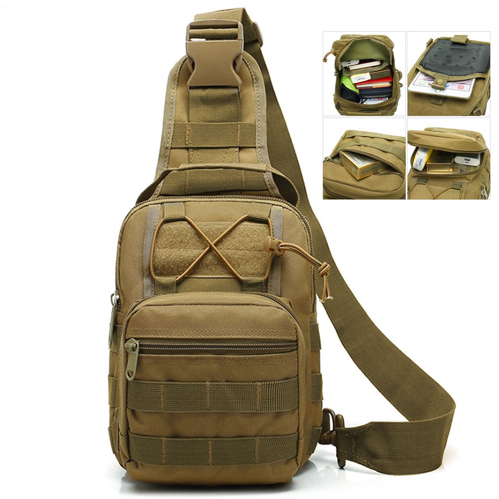 Outdoor Military Tactical Sling Sport Travel Chest Bag Shoulder Bag For Men Women Crossbody Bags Hiking Camping