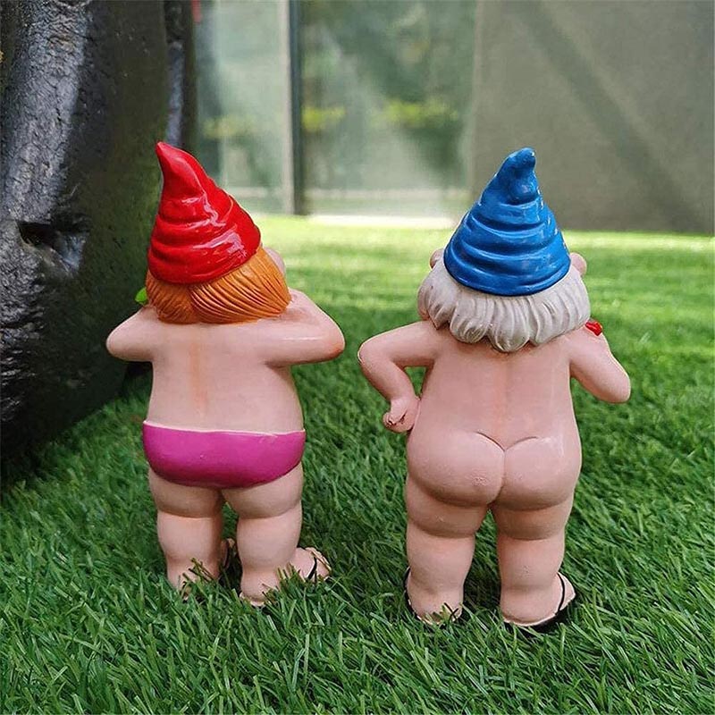 Outdoor Naked Garden Gnome Statue Outdoor Naked Garden Gnome Statue