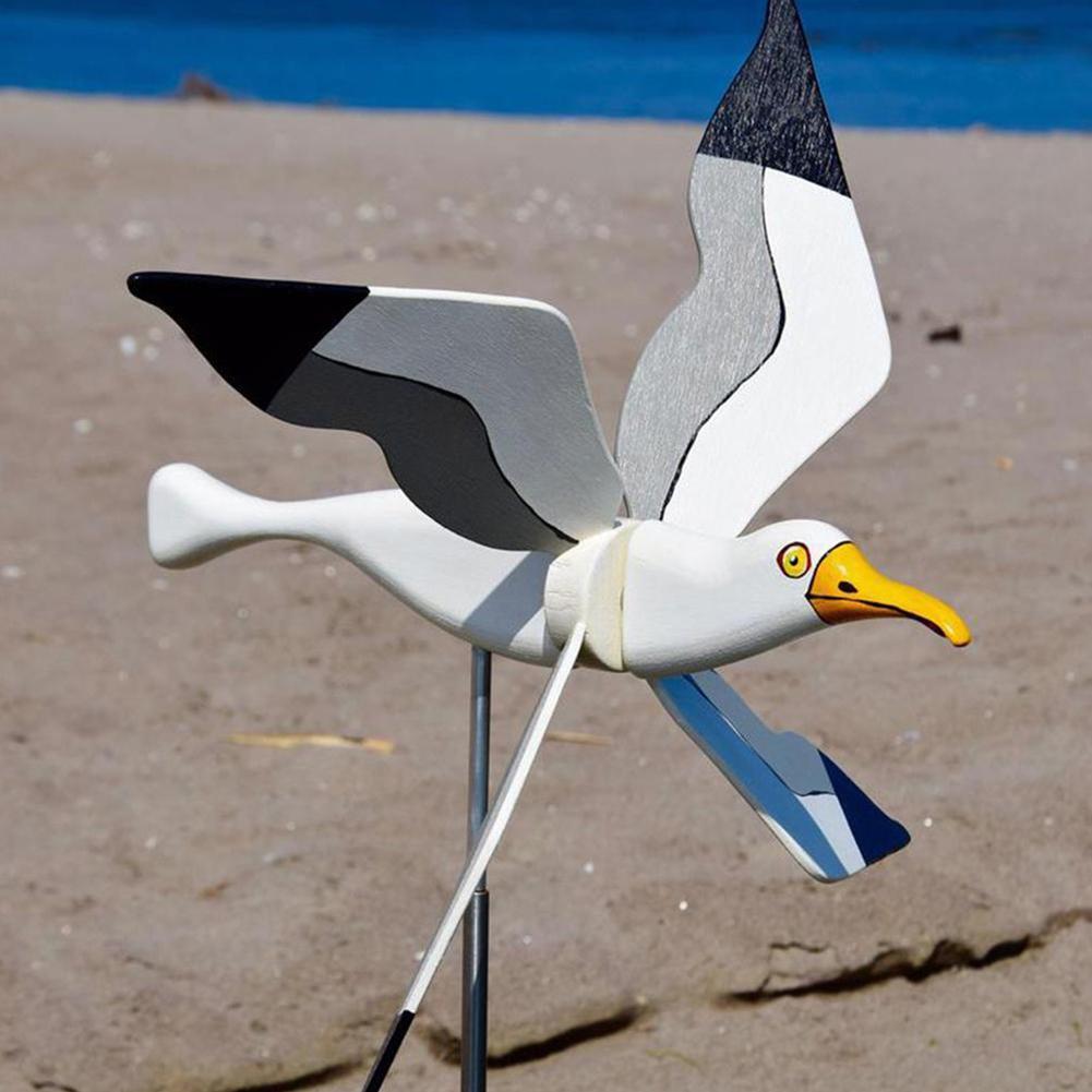 Outdoor Seagull Bird Wind Spinner