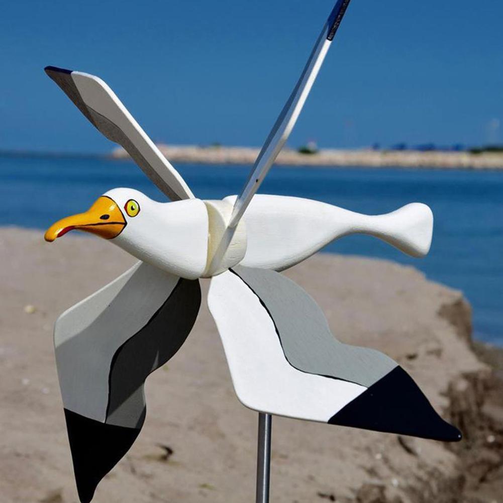 Outdoor Seagull Bird Wind Spinner