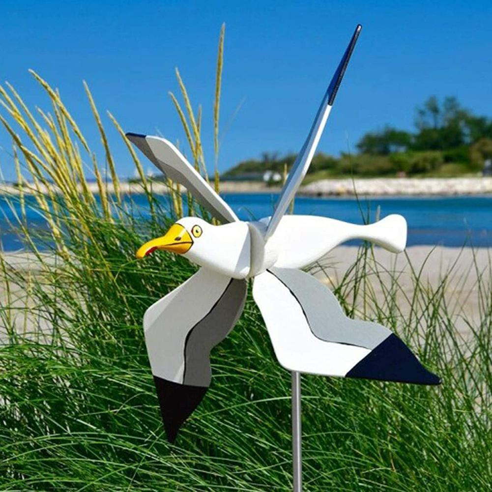 Outdoor Seagull Bird Wind Spinner