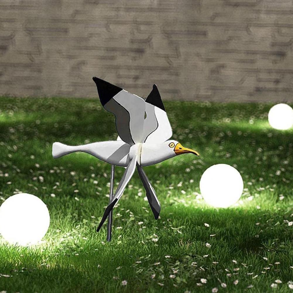 Outdoor Seagull Bird Wind Spinner