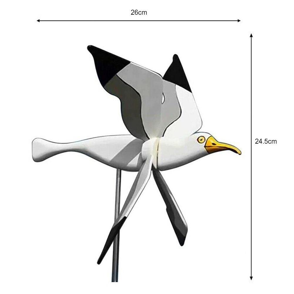 Outdoor Seagull Bird Wind Spinner