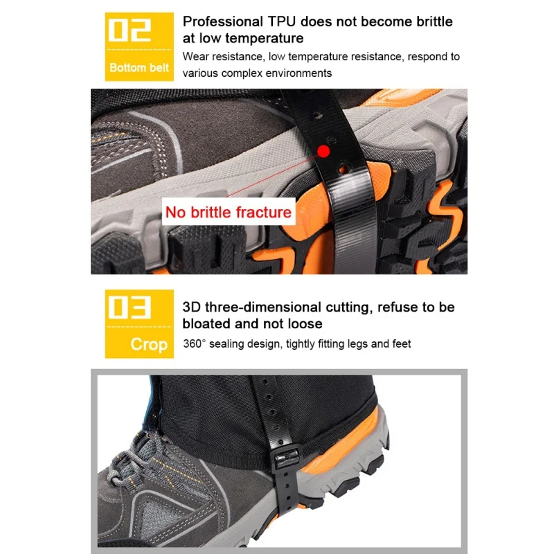 Outdoor Skiing Camping Hiking Climbing Waterproof Snow Legging Gaiters Windproof Teekking Skiing Desert Snow Boots Outdoor Skiing Camping Hiking Climbing Waterproof Snow Legging Gaiters Windproof Teekking Skiing Desert Snow Boots
