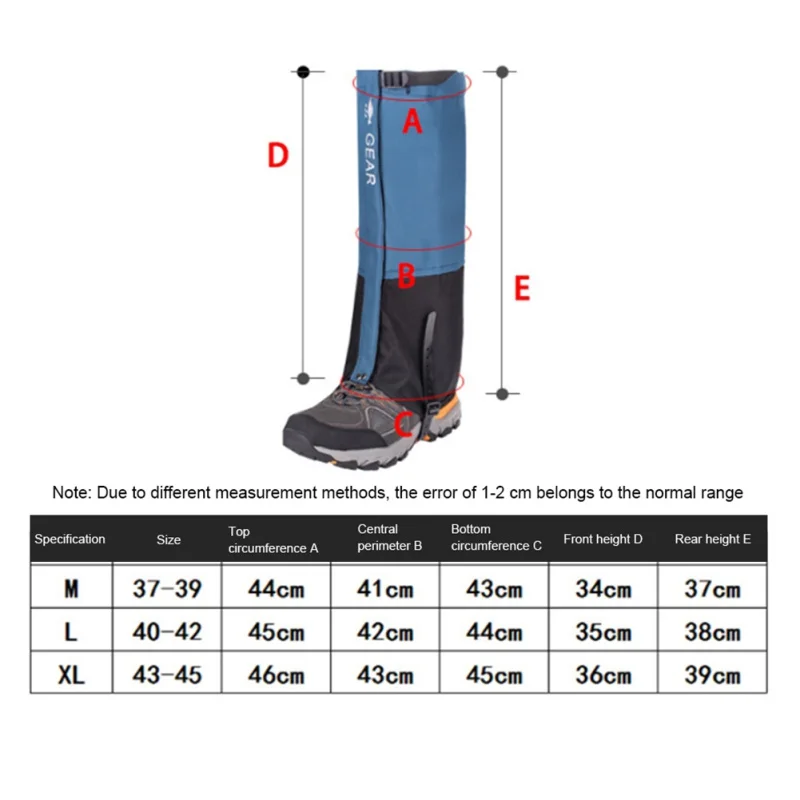 Outdoor Skiing Camping Hiking Climbing Waterproof Snow Legging Gaiters Windproof Teekking Skiing Desert Snow Boots Outdoor Skiing Camping Hiking Climbing Waterproof Snow Legging Gaiters Windproof Teekking Skiing Desert Snow Boots