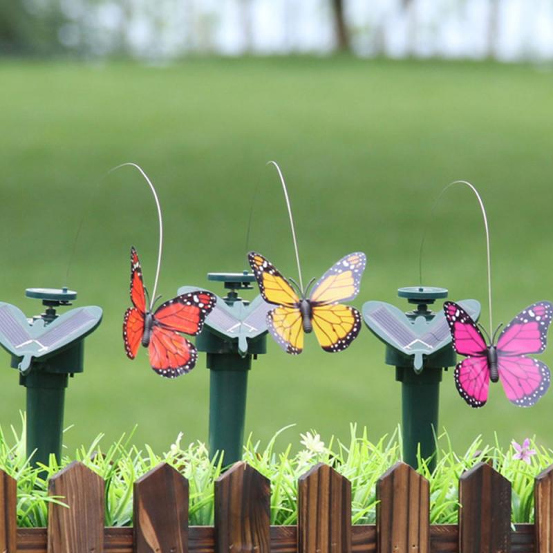 Outdoor Solar Butterfly Garden Stake