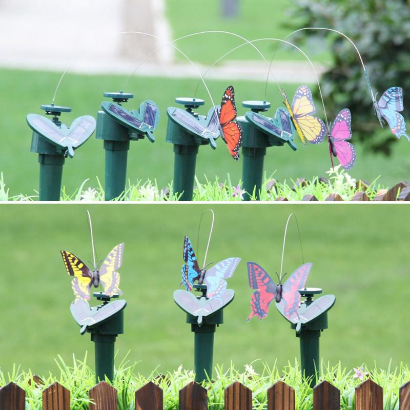 Outdoor Solar Butterfly Garden Stake