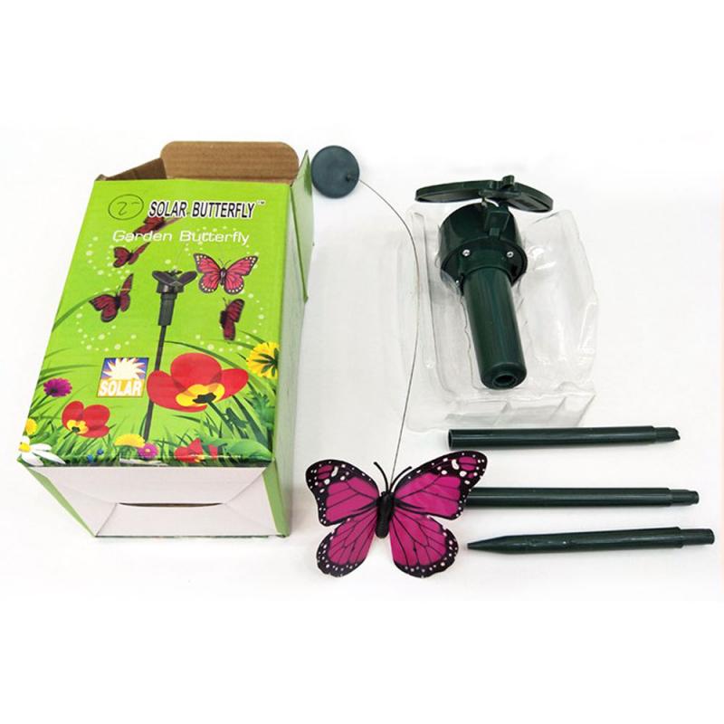 Outdoor Solar Butterfly Garden Stake