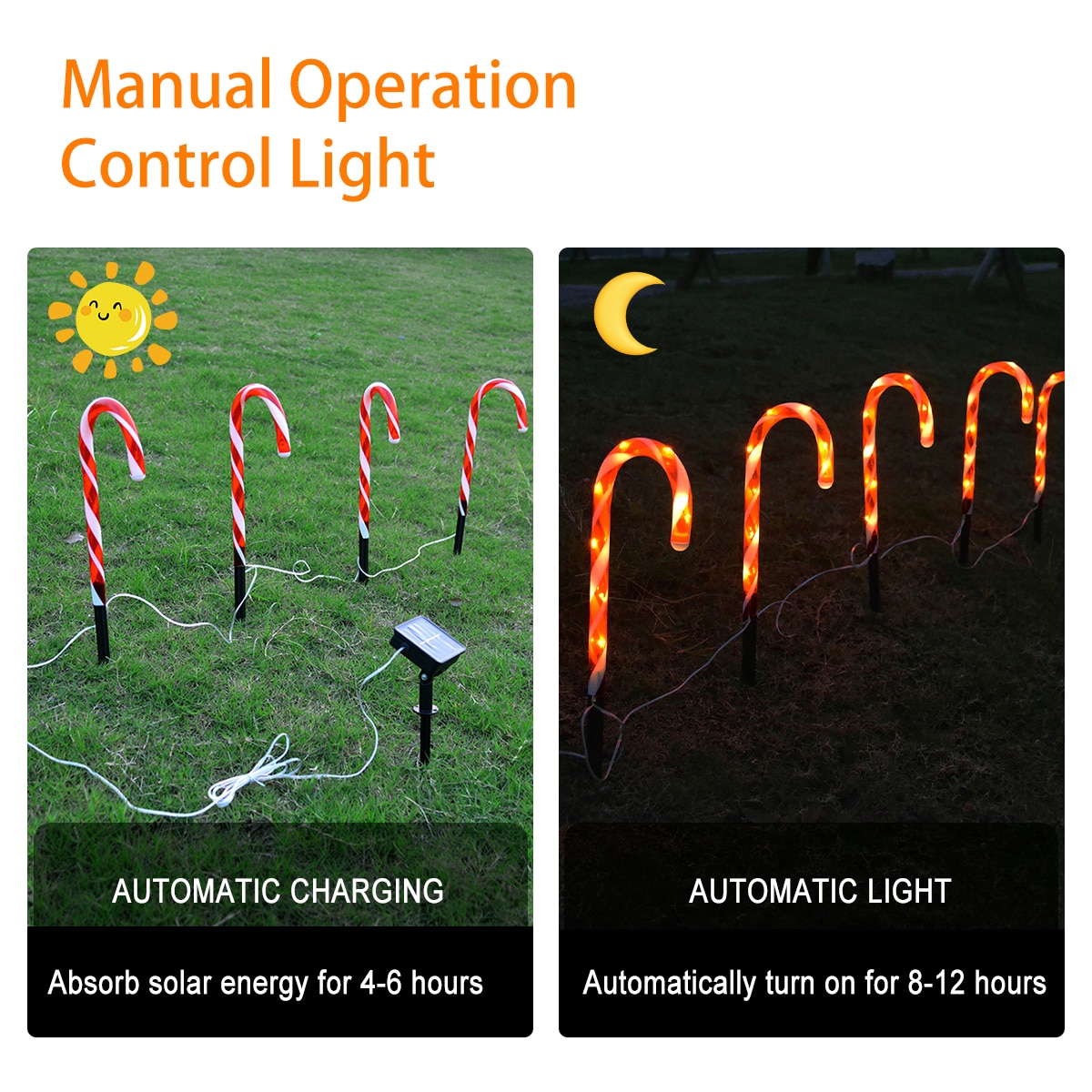 Outdoor Solar Candy Cane Outdoor Solar Candy Cane